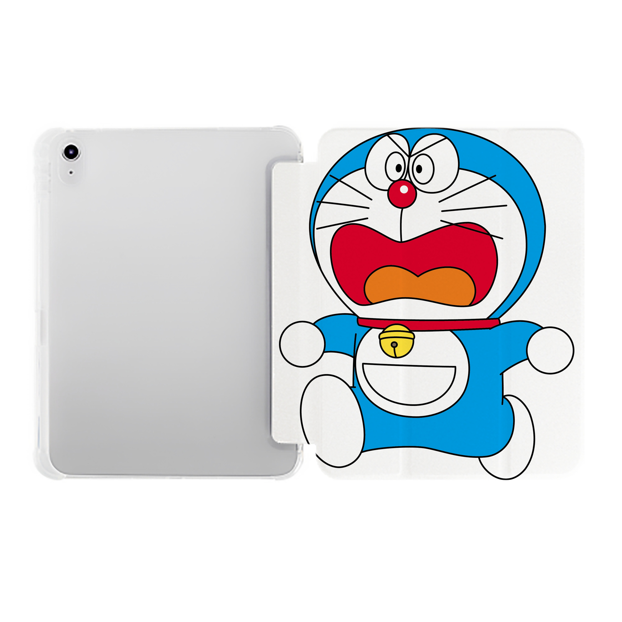 （画像用） ドラえもん Doraemon IPad ケース ペン収納付き 三つ折りスタンド PUレザー×シリコン 対応機種9.5/10.5/10.9インチ